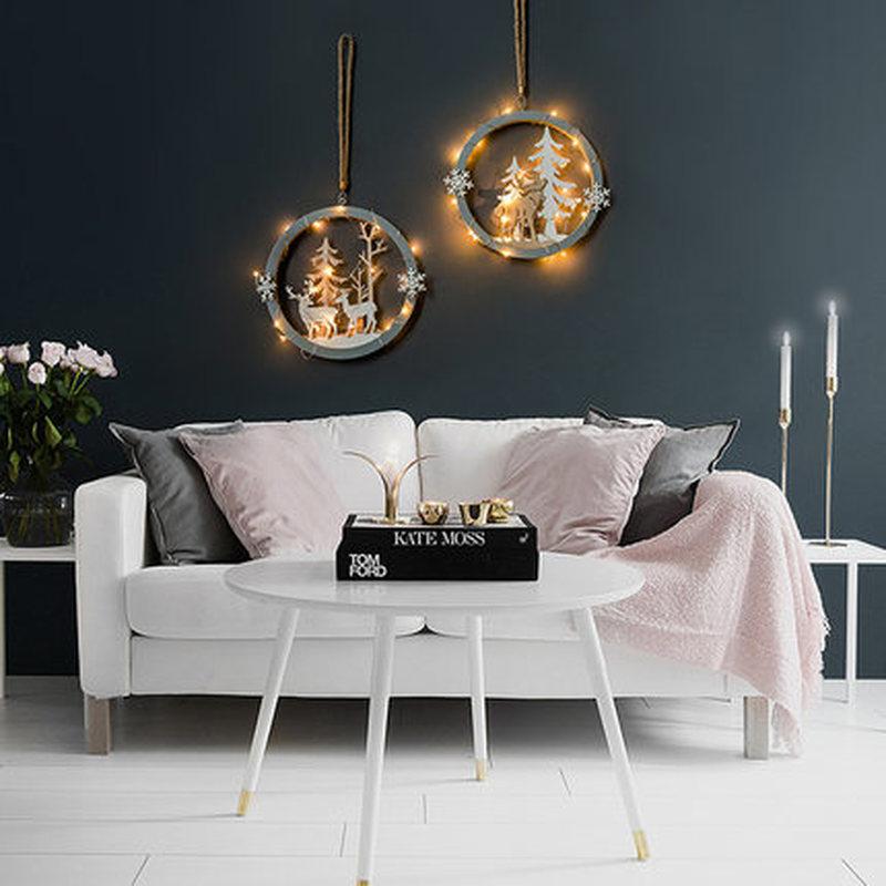 1 Phụ Kiện Gỗ Treo Trang Trí Giáng Sinh