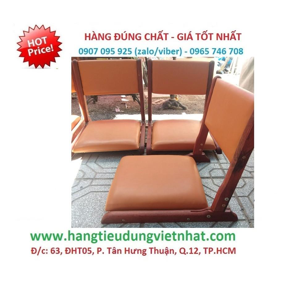 Ghế bệt xếp khung gỗ mặt nệm