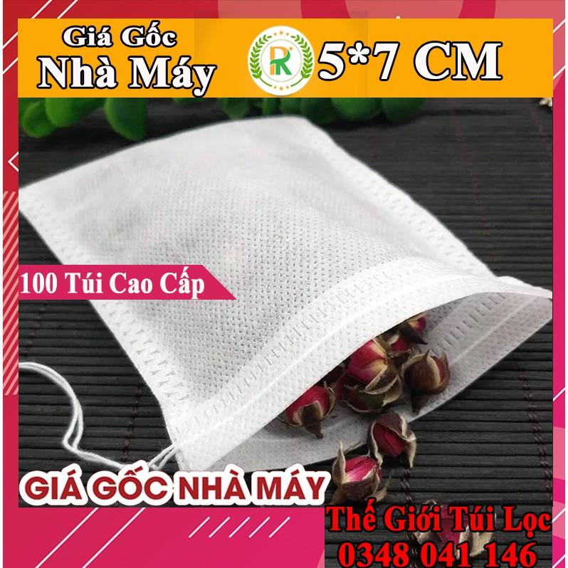 Combo 400 Túi lọc trà, thảo dược, vải không dệt có dây rút, hàng cao cấp - KING OFF OPP