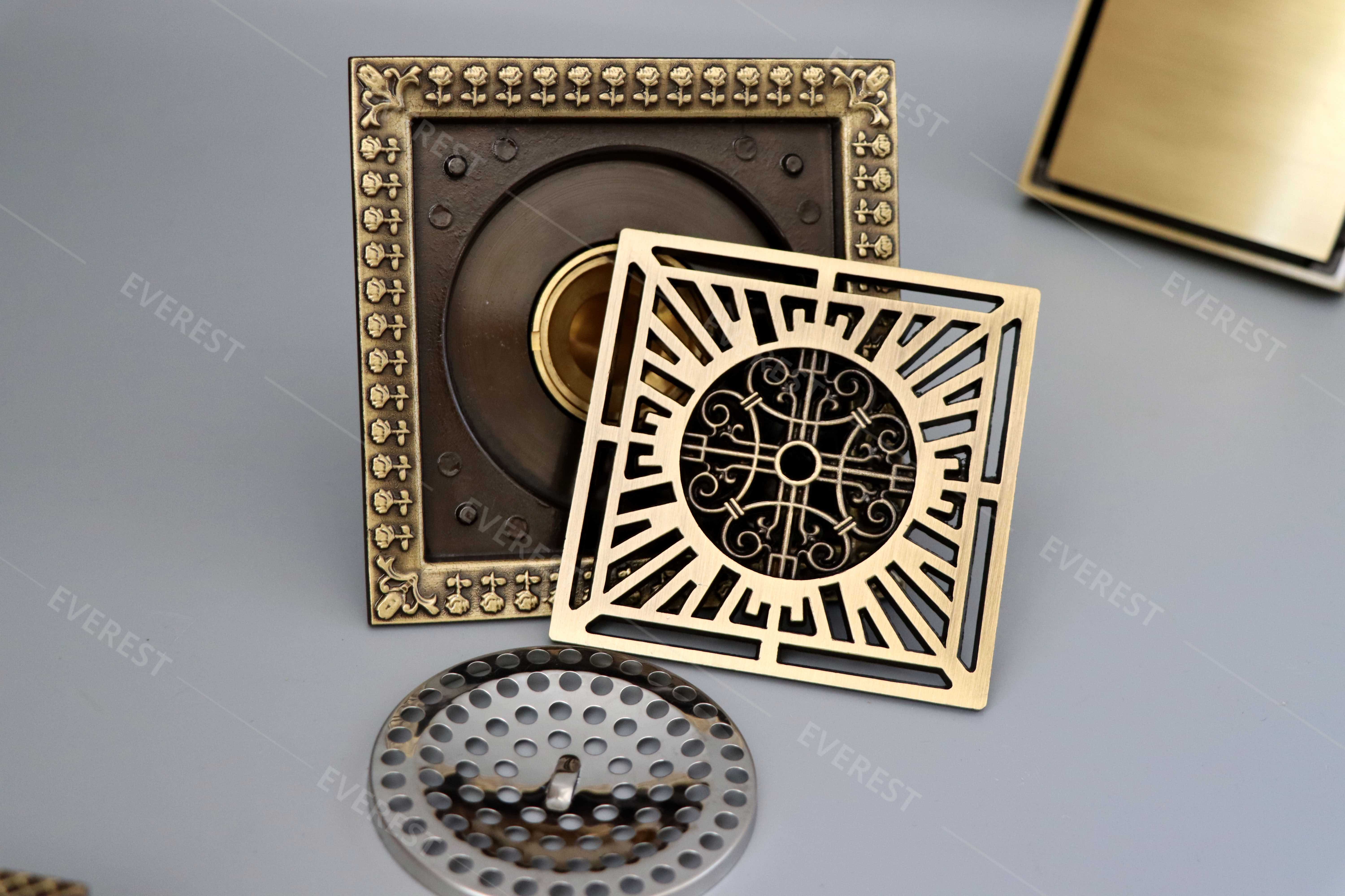 Phểu thoát sàn bằng đồng EVEREST EV-TS10