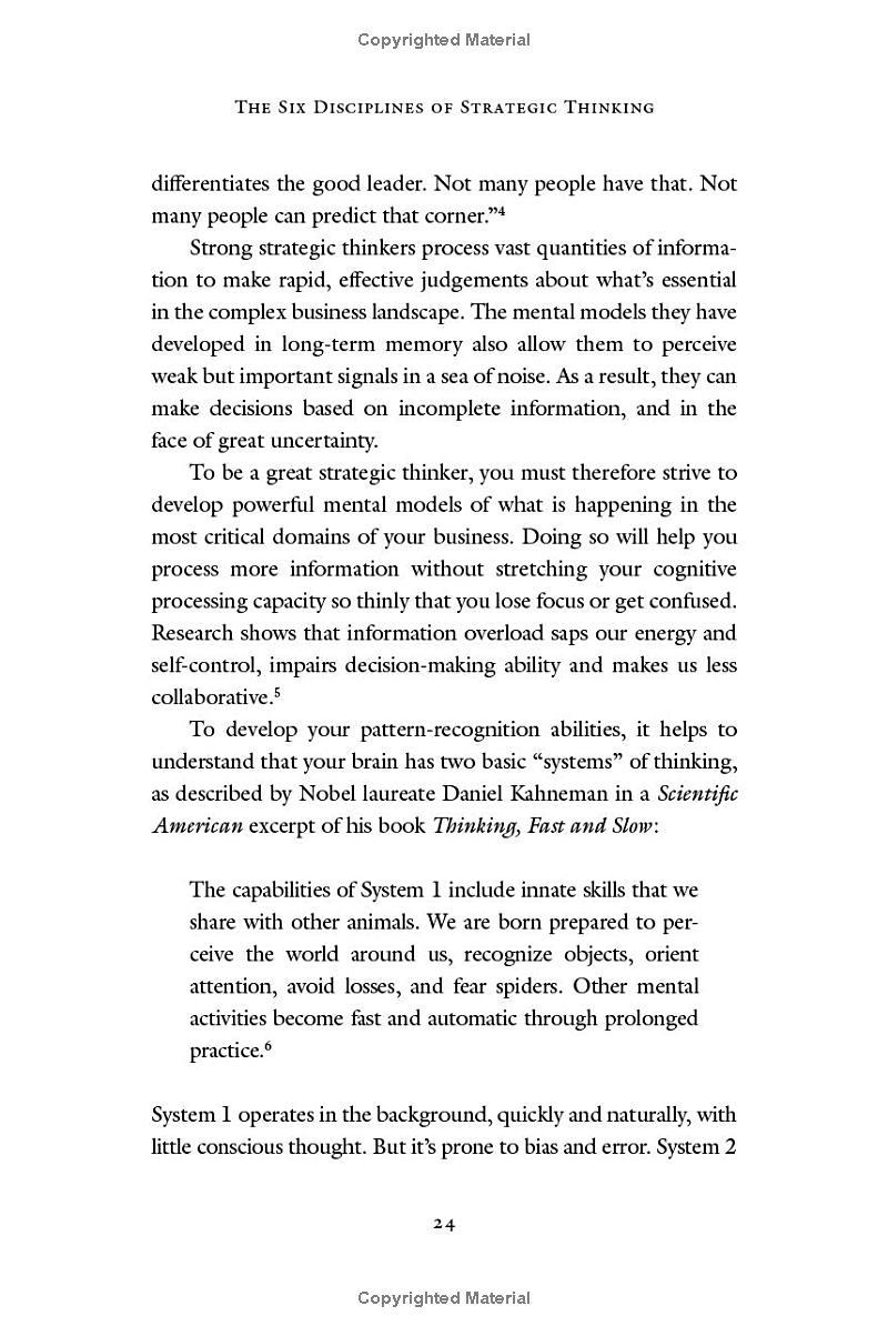 Sách ngoại văn: The Six Disciplines Of Strategic Thinking