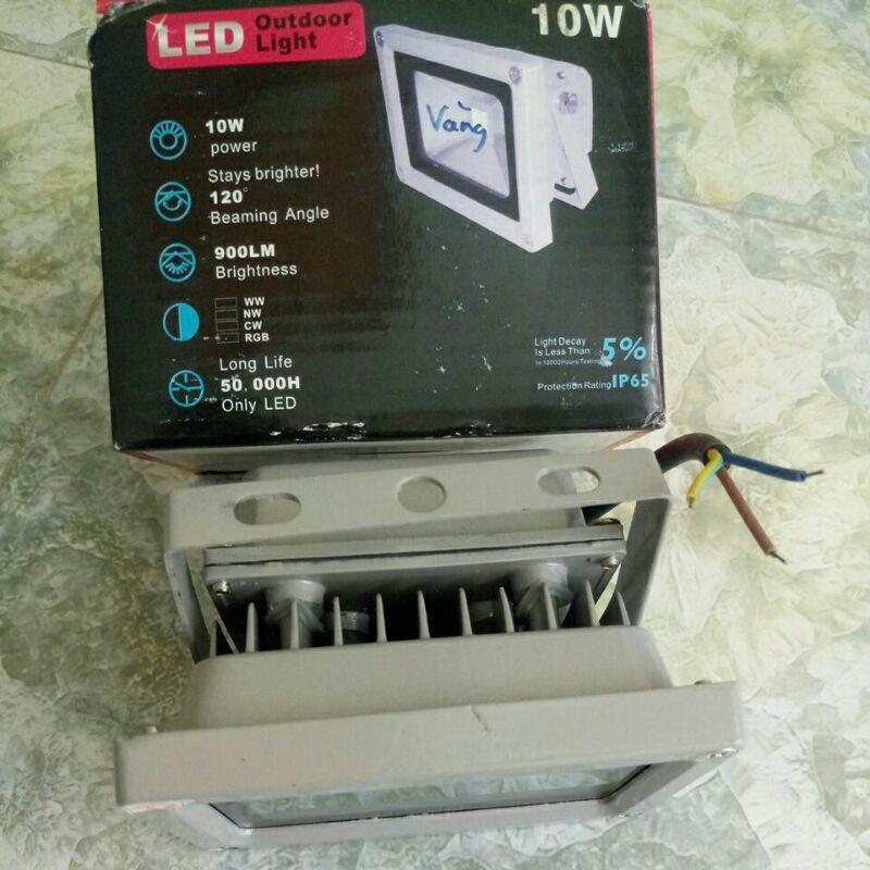 Đèn pha led ánh sáng vàng nắng 10w chiếu cho hòn non bộ, góc tiểu cảnh -cây- tranh