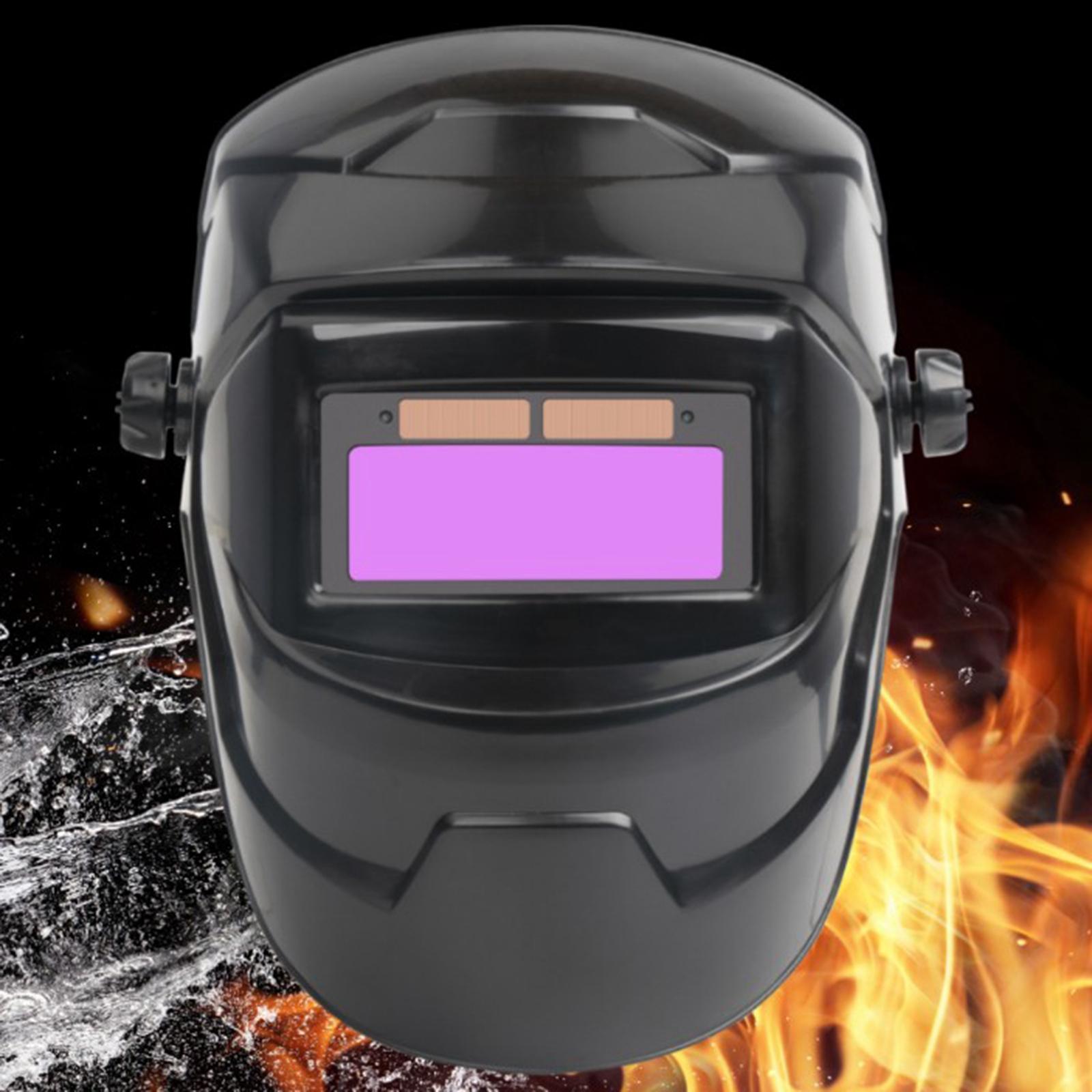 2x Solar Powered, Automatically Darkening Welding Helmet, Adjustable for TIG MIG / MMA