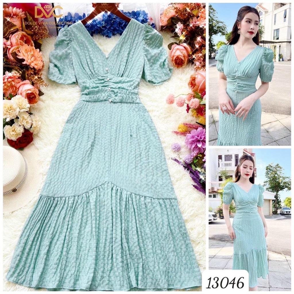 Đầm xốp nhún sang trọng nổi bật hàng chuẩn shop siêu xinh - tiểu thư sang trọng cho các nàng