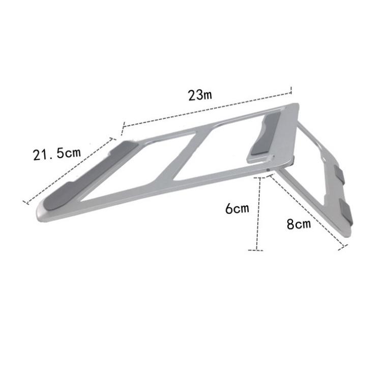 Giá đỡ LAPTOP, đến tản nhiệt bằng nhôm có thể điều chỉnh được độ cao, lớp đệm silicon