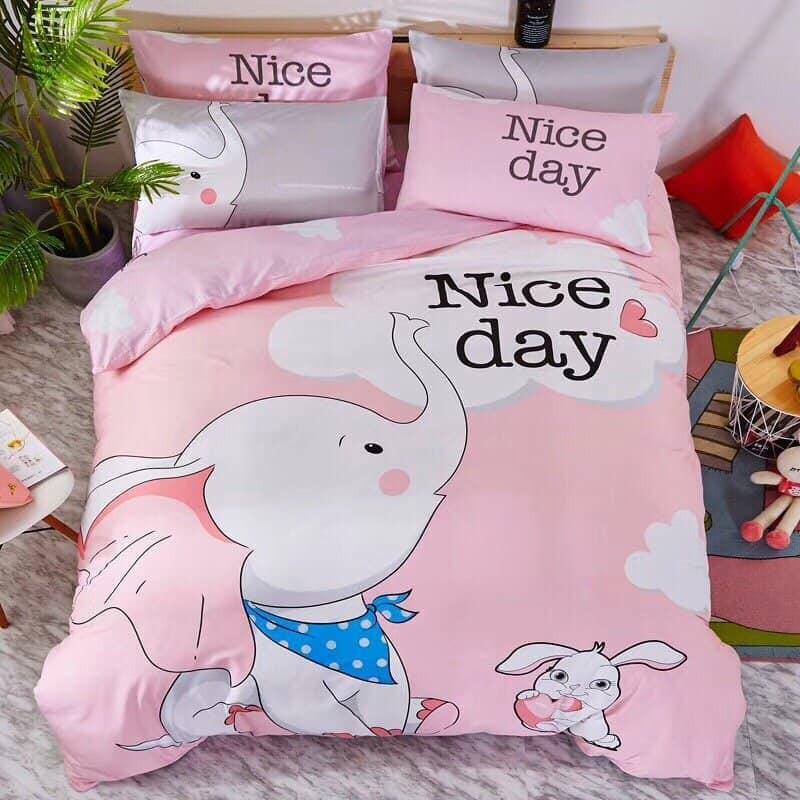 BỘ CHĂN GA COTTON HỌA TIẾT DỄ THƯƠNG