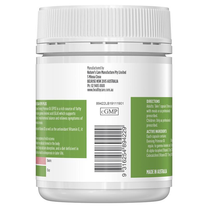 Healthy Care Pure Vegan EPO 60 Capsules