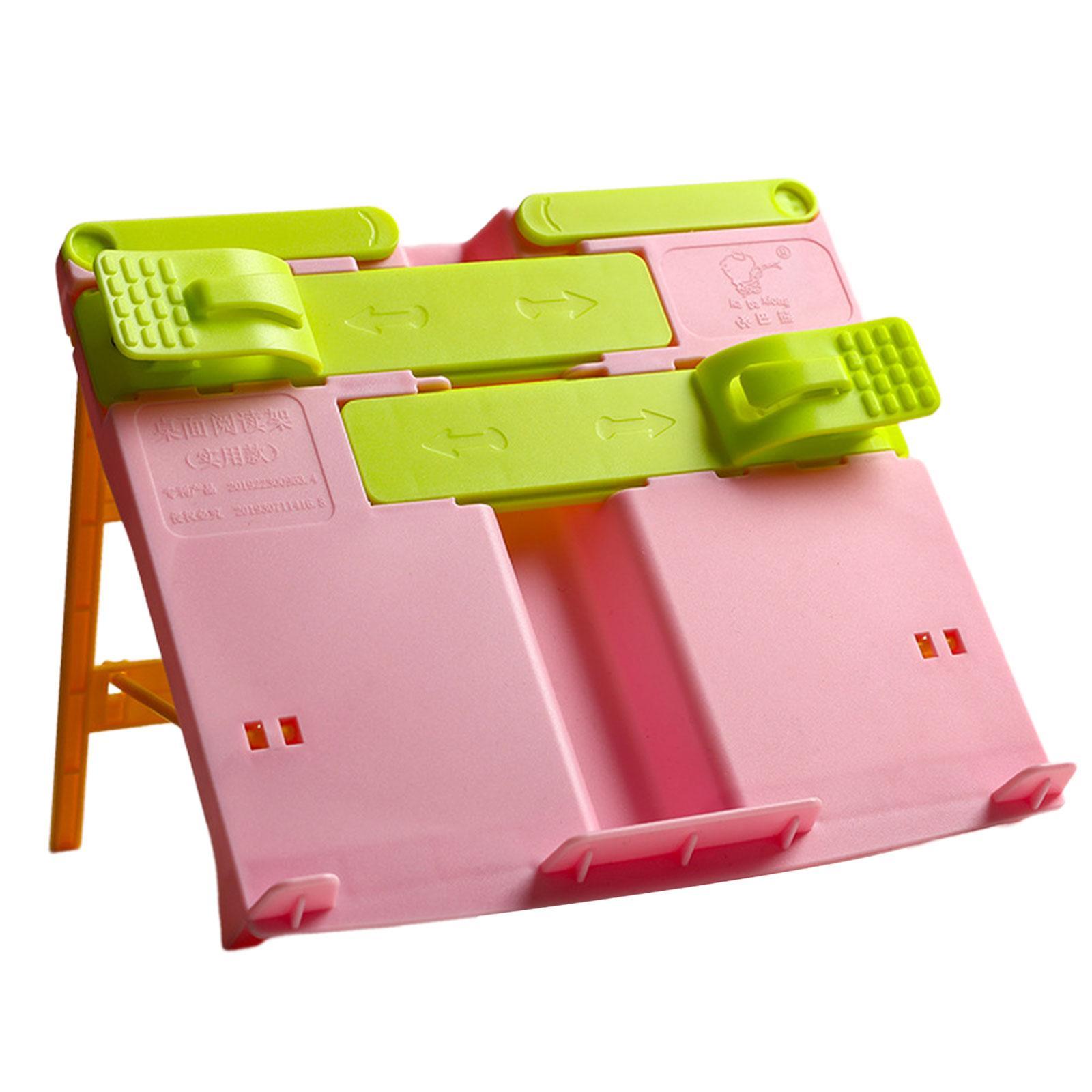 Book Holder Stand Desk Book Holder Easy to Carry Multipurpose Steady Fittings Book Holders for Reading Foldable Car Desk for Recipes Reading
