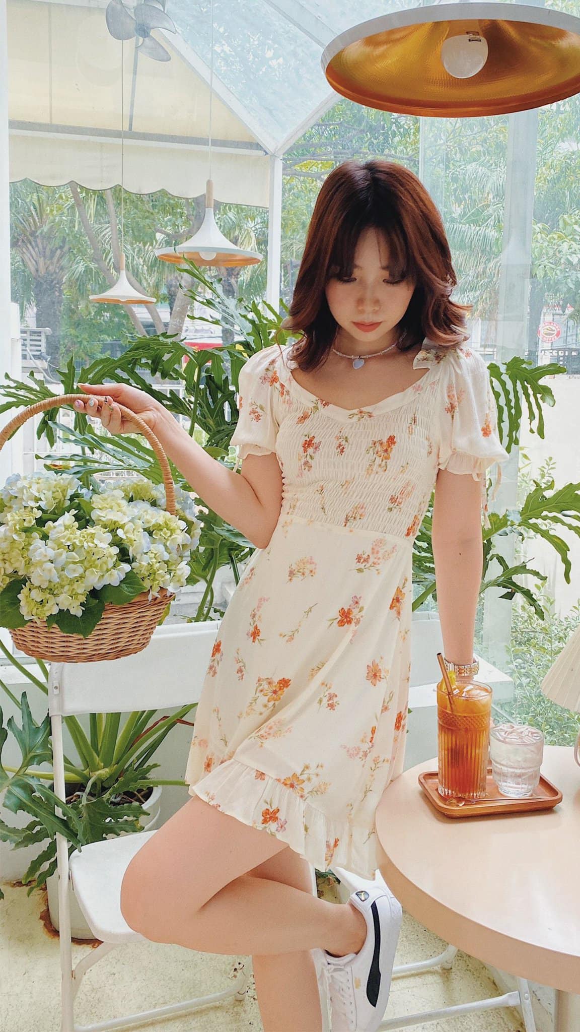 Đầm trắng hoa Audrey Dress Gem Clothing SP060517