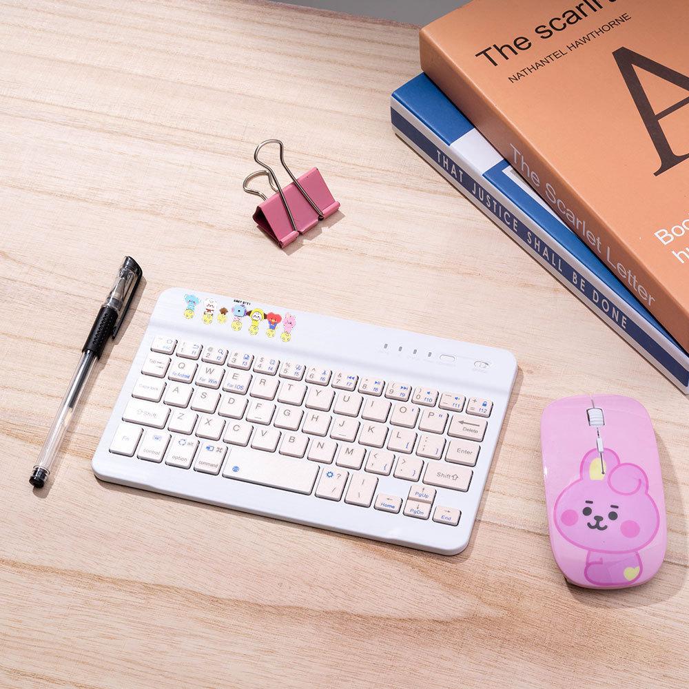 Dễ Thương Chống Đạn Đoàn Thanh Niên Cùng Chuột Bé Series Chuột Không Dây Văn Phòng Nhà Tắt Tiếng Chuột 1200DPI Cho Máy Tính Laptop