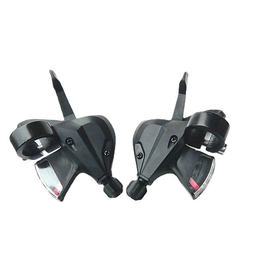 2pcs 3 / 8 Speed Switch MTB Bicycle Shifter Levers Brake With Shift Cable Bike Cycling Disc Handle Bicycle Accessories Hot