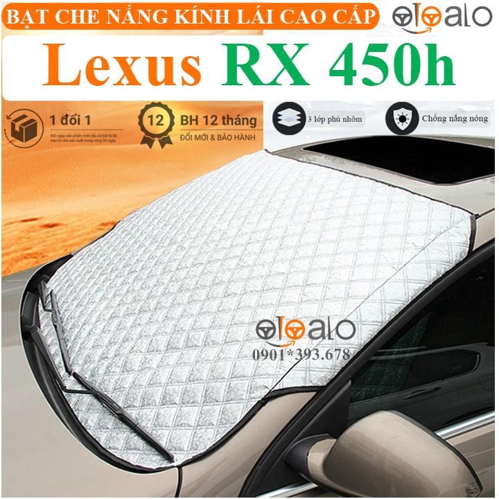 Tấm che nắng kính lái ô tô Lexus RX 450h vải dù 3 lớp cao cấp TKL - OTOALO