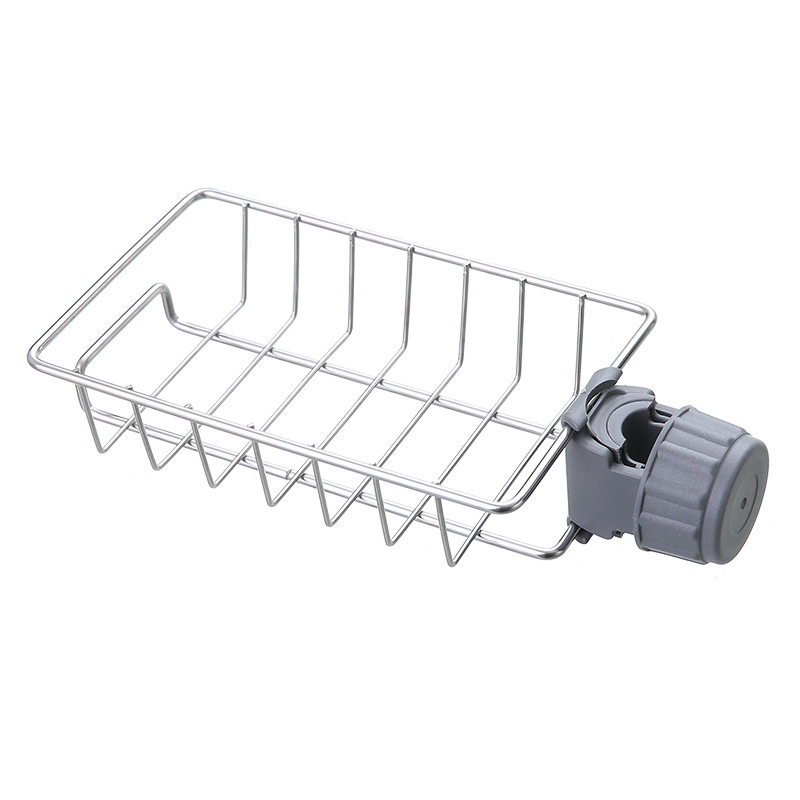 Giá kệ inox treo vòi rửa chén nhà bếp , dùng để đựng đồ rửa chén, giẻ lau