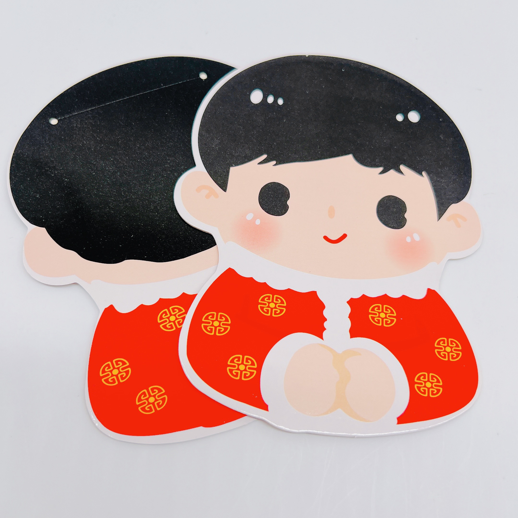 Combo 10 BAO LÌ XÌ CHIBI ngộ nghĩnh GIẤY BÓNG &amp; LỤA DÀY nhiều mẫu, bao lì xì tết năm nay