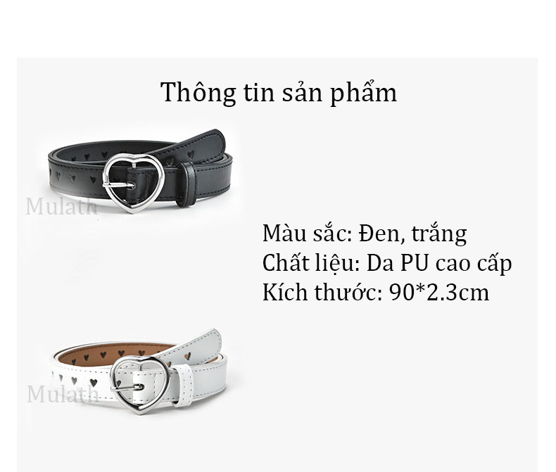 Thắt lưng thời trang nữ cá tính phong cách Hàn Quốc mã 1024