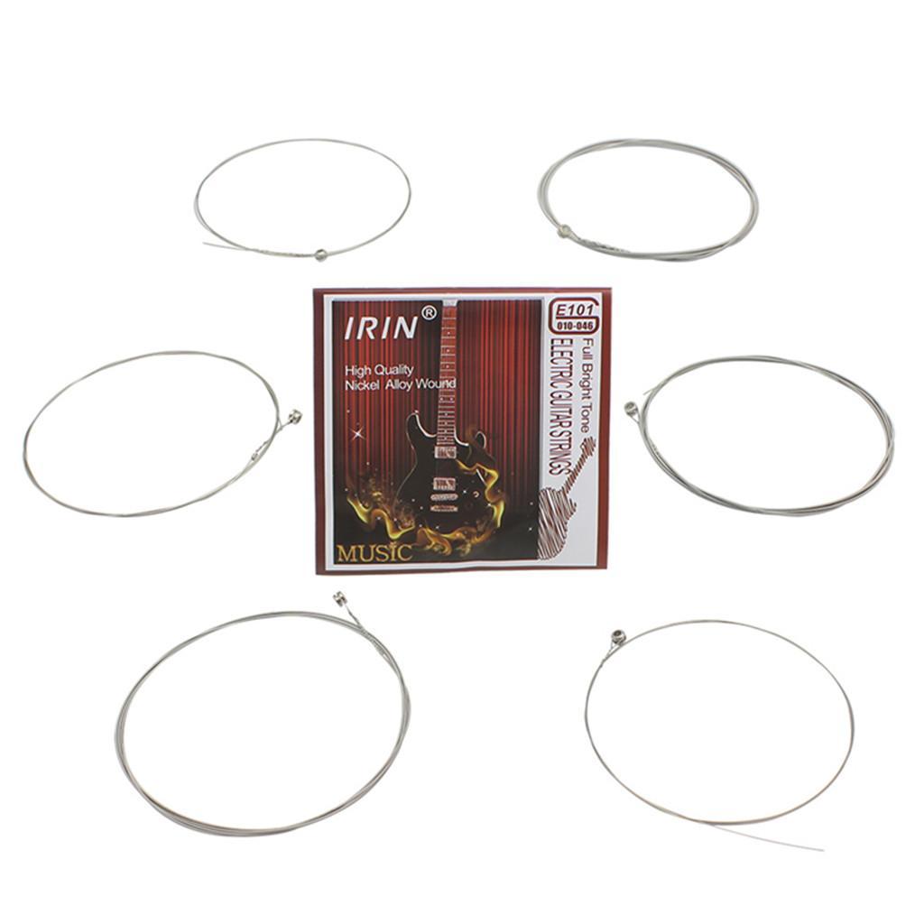 6pcs White Guitar Strings for Electric