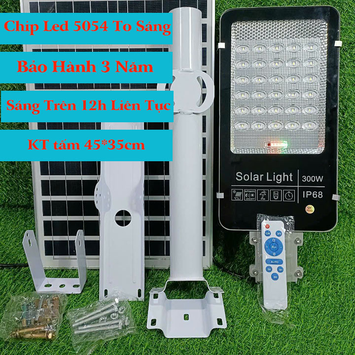 Đèn đường năng lượng mặt trời 300W