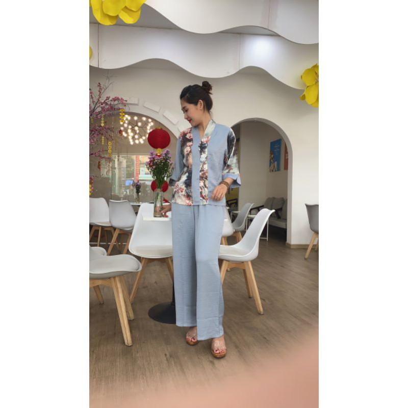 #đồ lam đi chùa#gấm phối lụa cao cấp