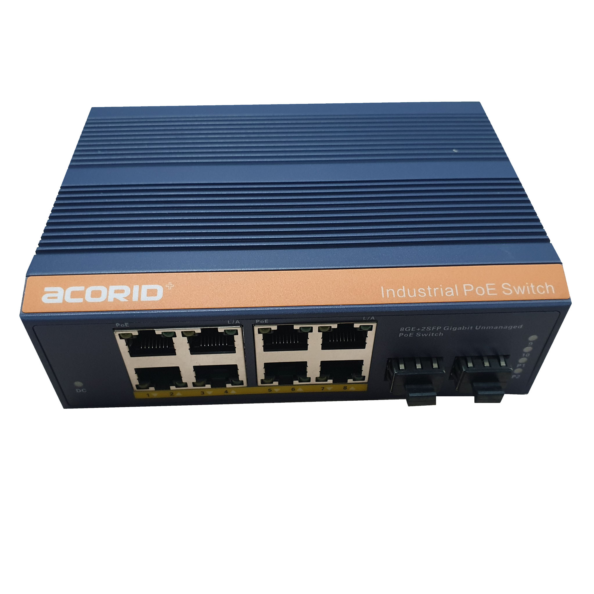 Switch PoE Công nghiệp 8 cổng PoE x 2 cổng SFP Acorid ILS6000-8GP2F - Hàng nhập khẩu