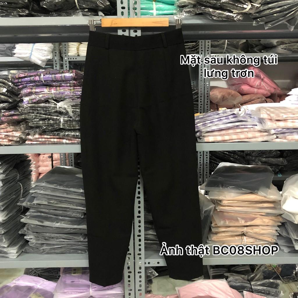 Quần Tây Baggy Lưng Cao Dáng thụng Basic có size 1HIT_UNISEX