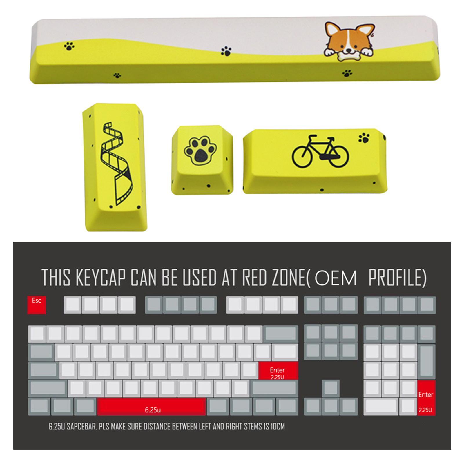 Set PBT Five Sides -Subbed Space Bar 6.25U ESC Entre keys