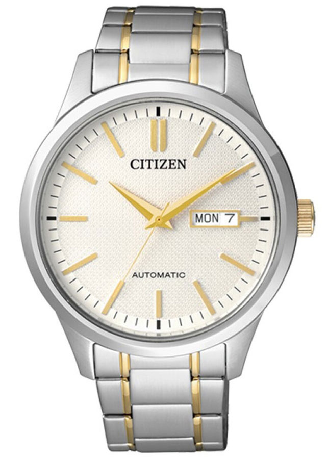 Hình ảnh Đồng Hồ Nam Citizen Dây Thép Không Gỉ NH7524-55A - Mặt Trắng (Sapphire)