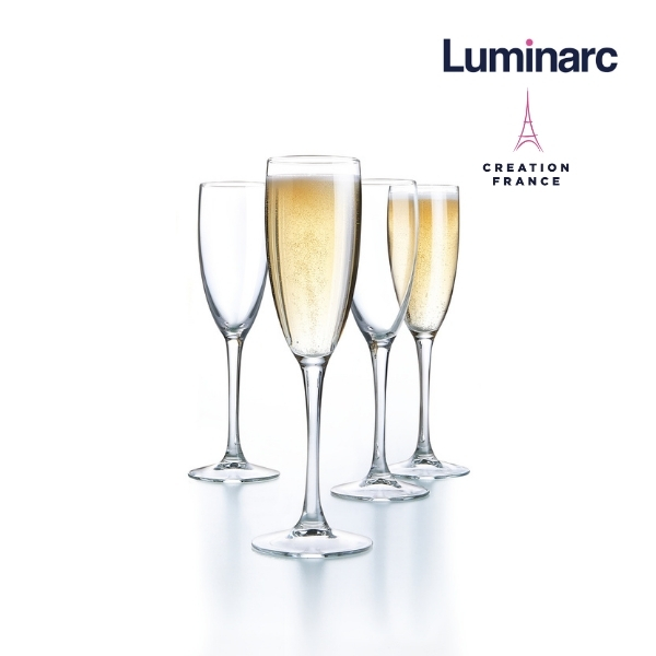 Bộ 4 Ly Champagne Thuỷ Tinh Luminarc World Wine 160ml - LUWOG8981 