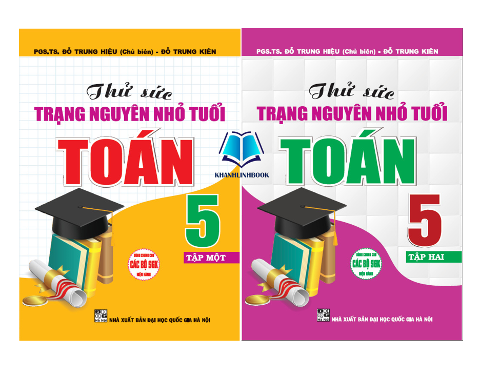 Sách - Combo Thử Sức Trạng Nguyên Nhỏ Tuổi Môn Toán Lớp 5 Tập 1 + 2 (Dùng chung cho các bộ sgk hiện hành) (HA)