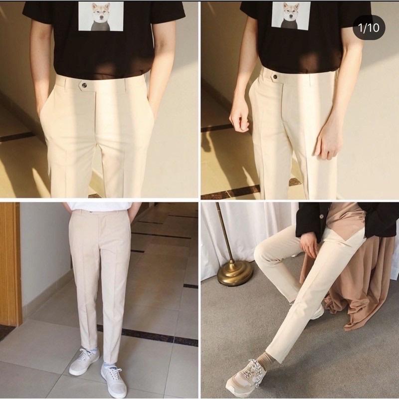 Quần Tây Baggy/Quần tây âu nam/ Baggy Pants dáng Hàn Quốc ống côn siêu đẹp form chuẩn 4 màu cực sang