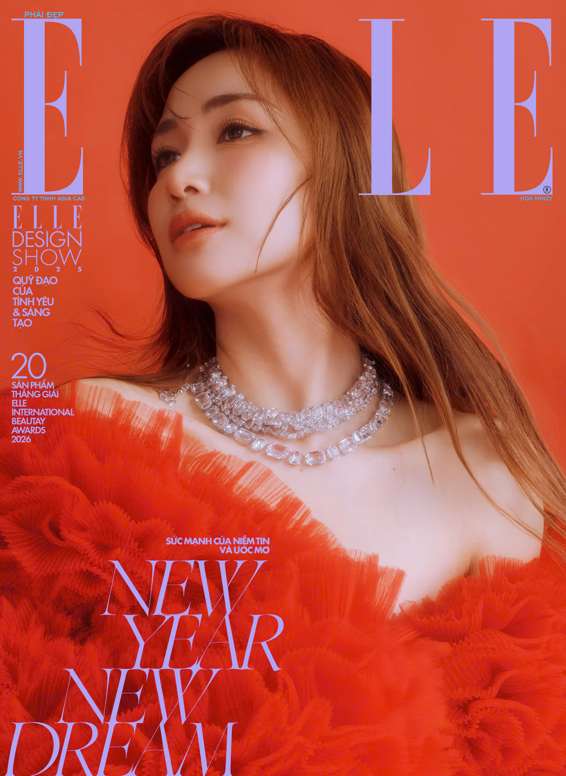 Tạp chí Phái đẹp ELLE 2026 – NEW YEAR NEW DREAM - HÒA MINZY