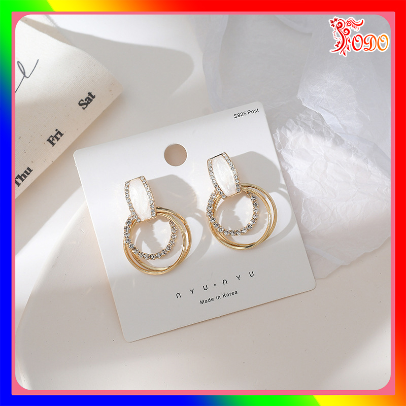 Bông tai kiểu trẻ trung kiểu dáng xu hướng mới phong cách cá tính DU965 thích hợp đi học - [Thời Trang ToDo]