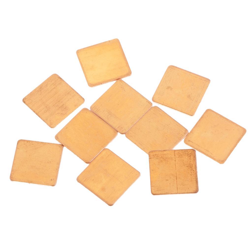 10xCooling Copper Thermal Pads Suitable for Chipset CPU Laptop GPU