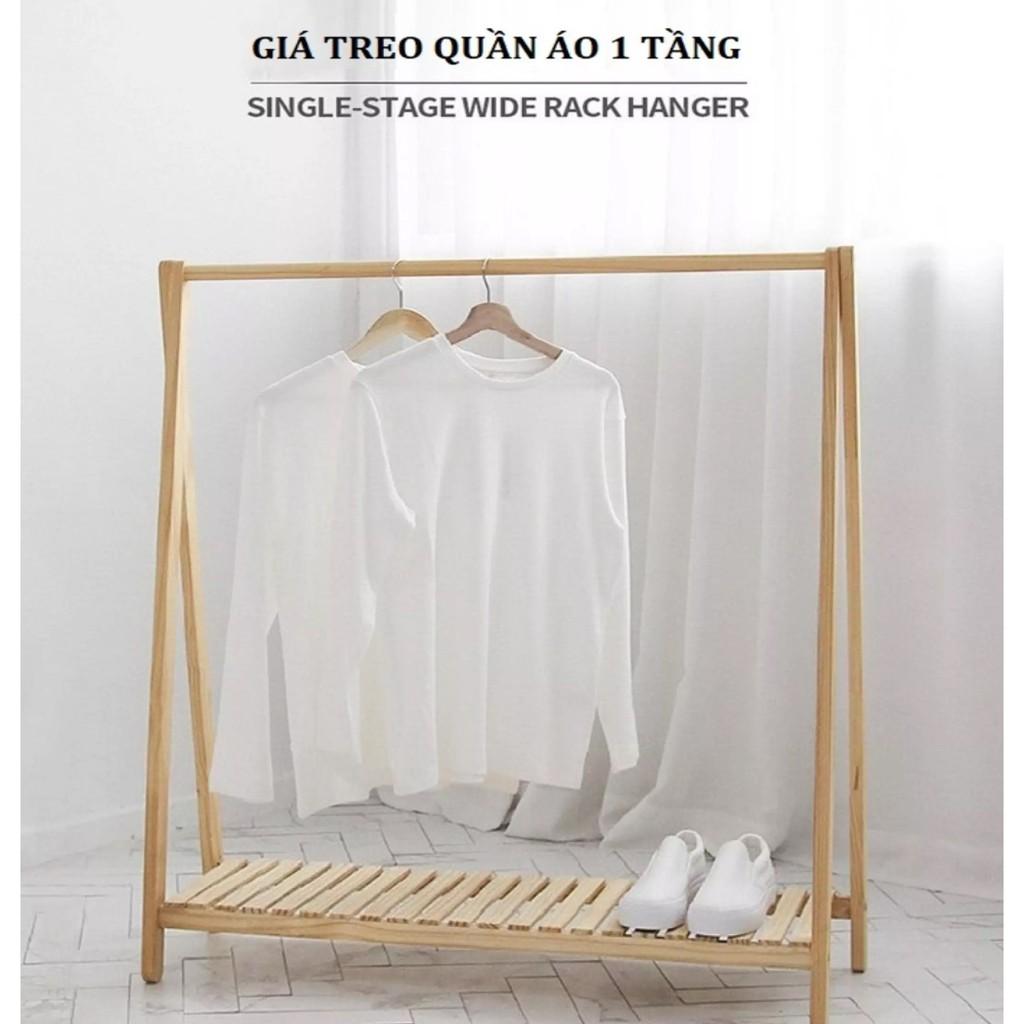 GIÁ TREO QUẦN ÁO CHỮ A 140 x 70 x 30 CM - Kệ Tủ Treo Quần Áo Gỗ