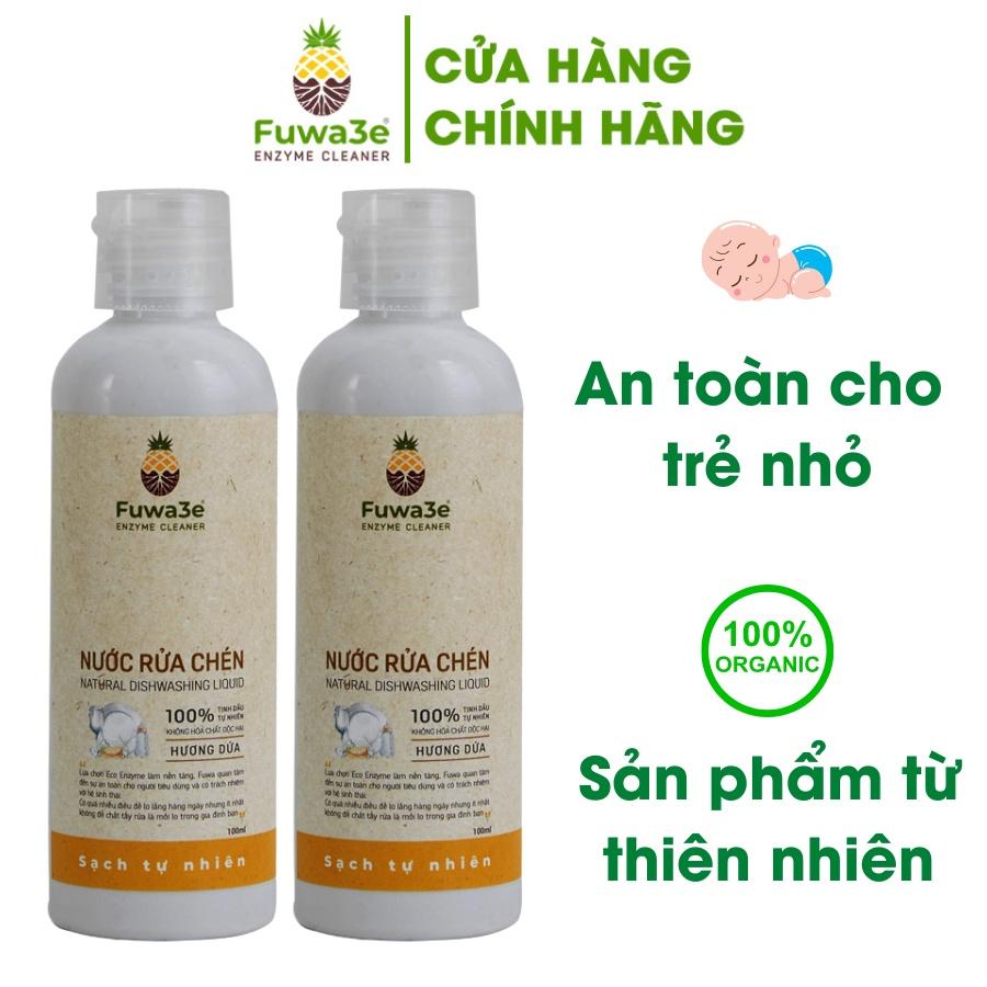 Nước rửa chén sinh học Fuwa3e 100ml combo 2 chai