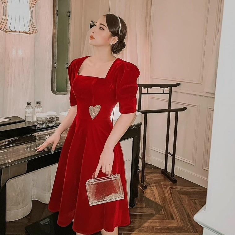 Đầm Midi Đi Chơi LABELLE Màu Đỏ TKCC143