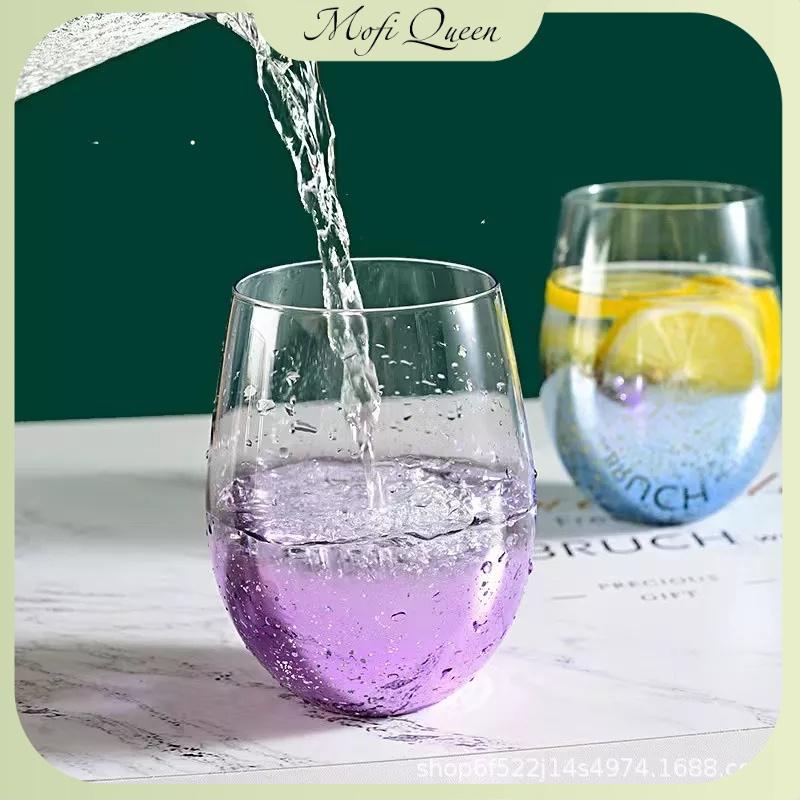 Cốc thủy tinh,ly uống nước tráng gương, thiết kế dạng hoa văn lấp lánh độc đáo