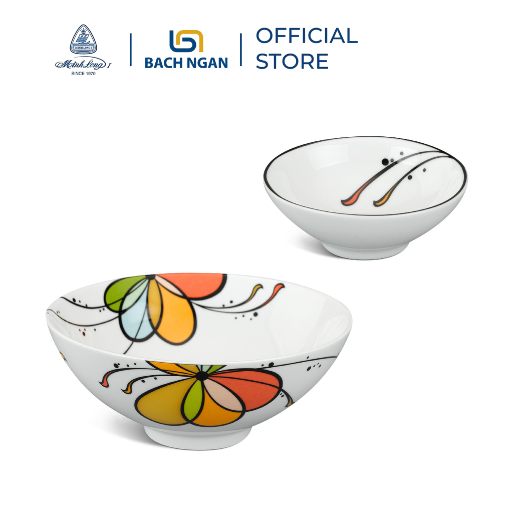 Chén chấm 9 cm Daisy Bóng Bay Bằng sứ, Hàng Đẹp, Cao Cấp, Dùng Trong Gia Đình, Đãi Khách, Tặng Quà Tân Gia