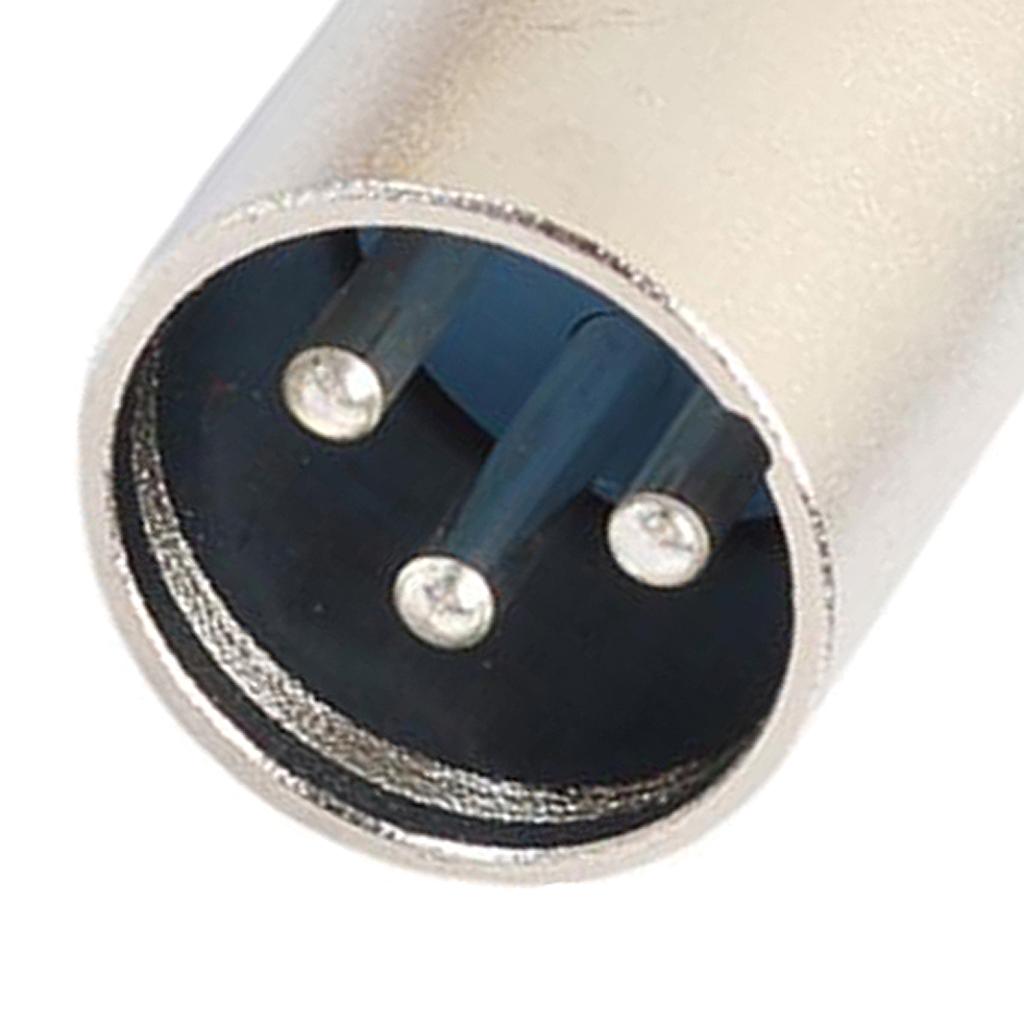 XLR 3Pin Nam Sang XLR Âm Thanh Adapter Chuyển Đổi Cổng Kết Nối Cho Micro