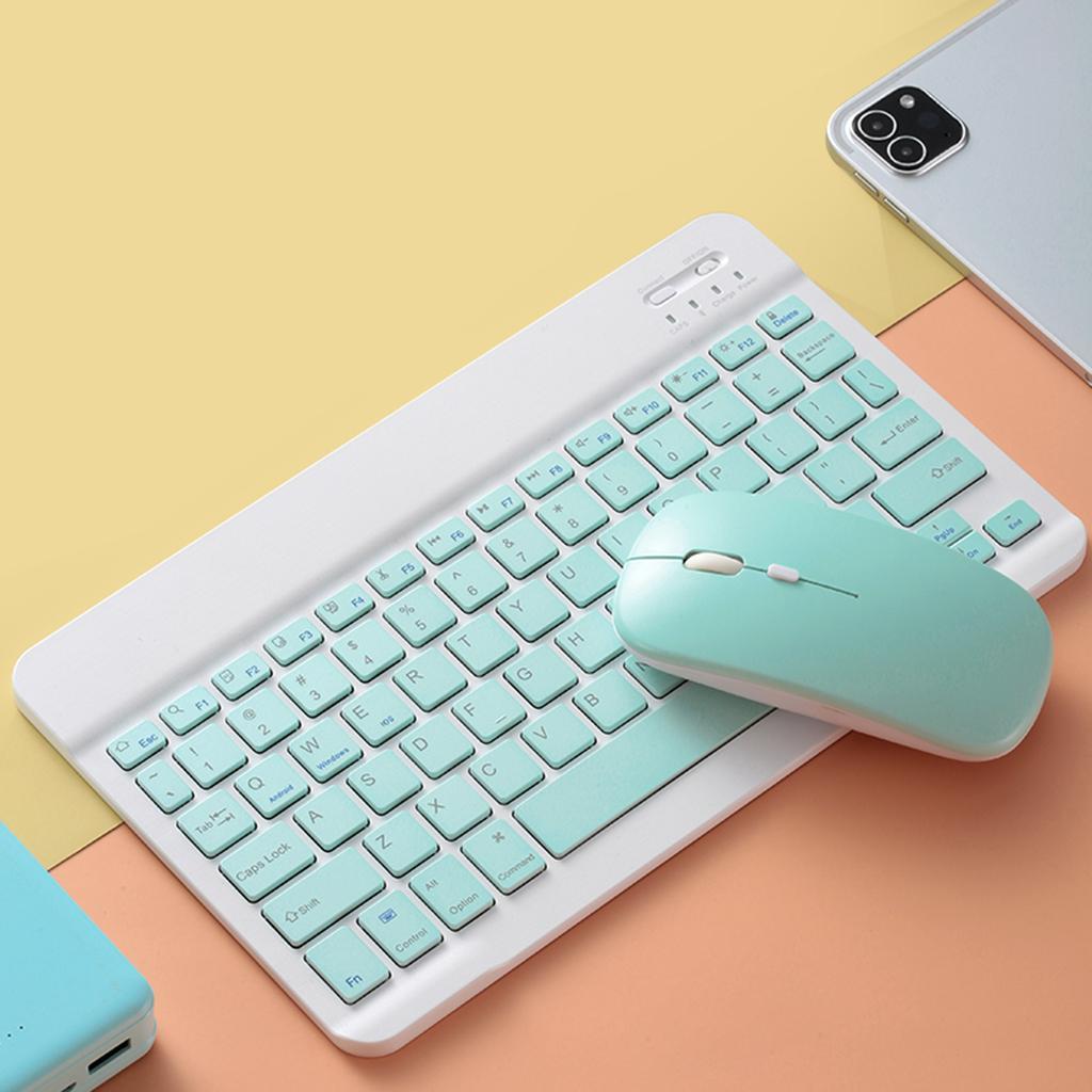 3pcs Bluetooth 10“ Keyboard Mouse Comb for iPad Tablet PC Notebook Laptop