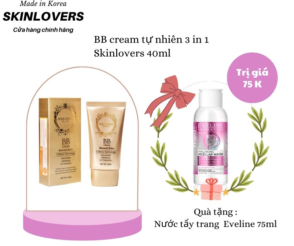 BBCream Skinlovers che khuyết điểm 3 trong 1 40ml