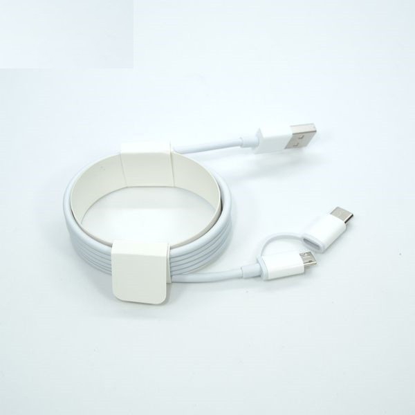 Cáp XIAOMI mi 2 - in - 1 usb cable micro usb to type c (White) - Hàng Chính hãng