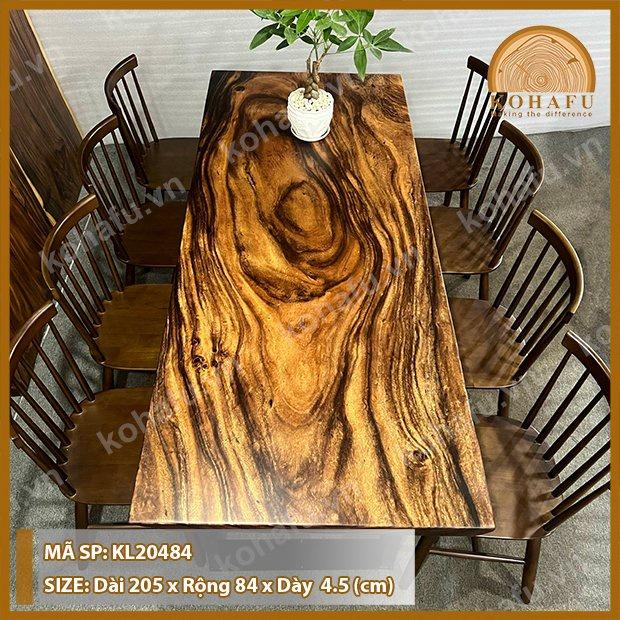 Bàn Dài Me Tây Nguyên Tấm Tự Nhiên - KL20484