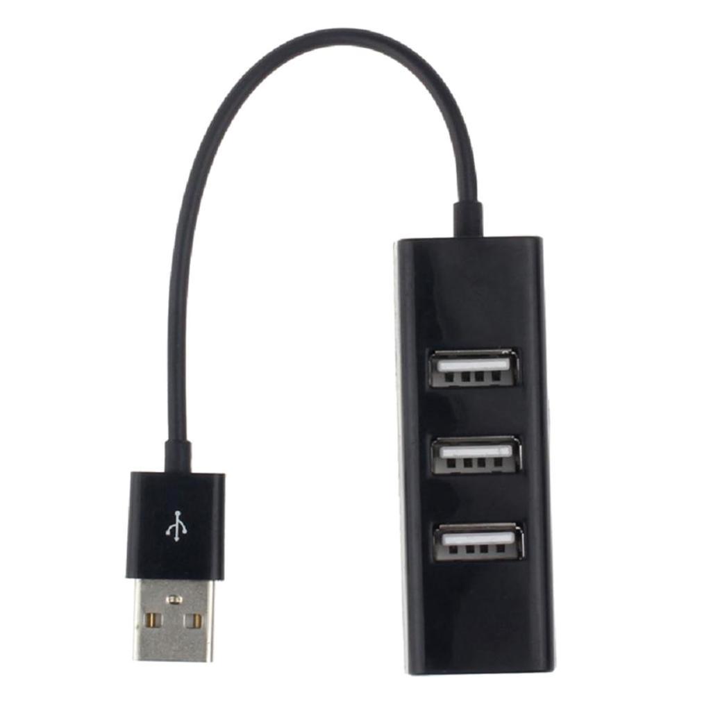 4-Port USB 2.0 Hub w/ High Speed Adapter for PC Splitter