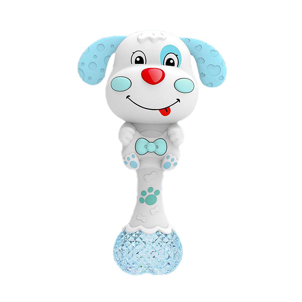 Baby Rattle Teether with Music & Light Spin Rattle for 3 - 12 Month Newborns Infant - Advanced manufacturing technology, high reliability