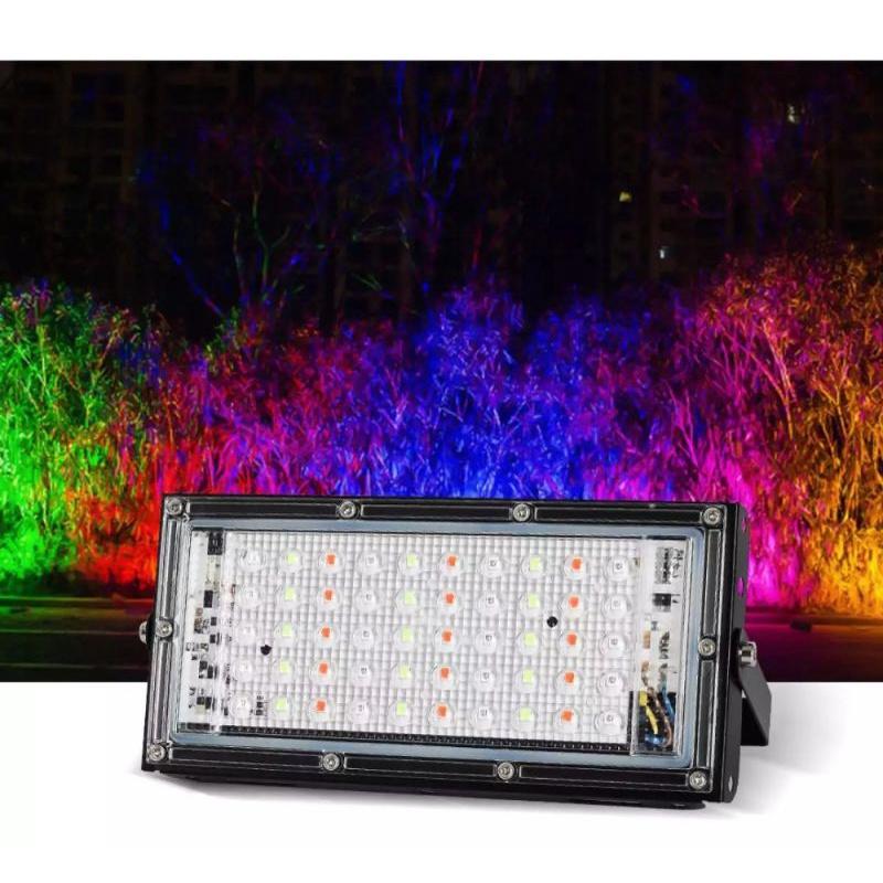 Bảng Led nháy 7 màu 50w siêu sáng có remote , chống nước