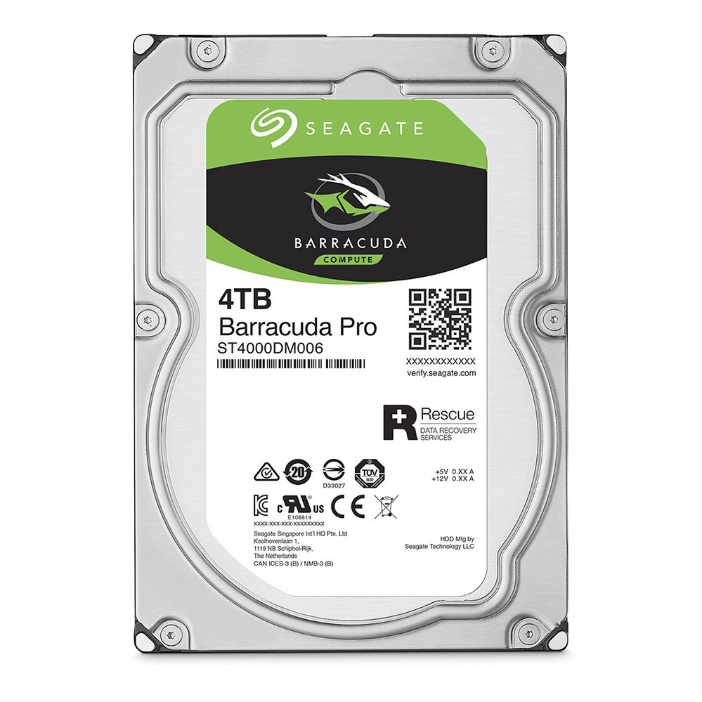 Ổ Cứng HDD Desktop Storage Seagate Barracuda Pro 4TB/128MB/3.5 7200RPM - ST4000DM006 - Hàng Chính Hãng