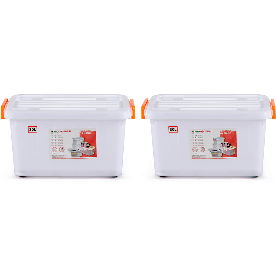 Combo 2 Thùng Nhựa Đa Năng Hiệp Thành 30L