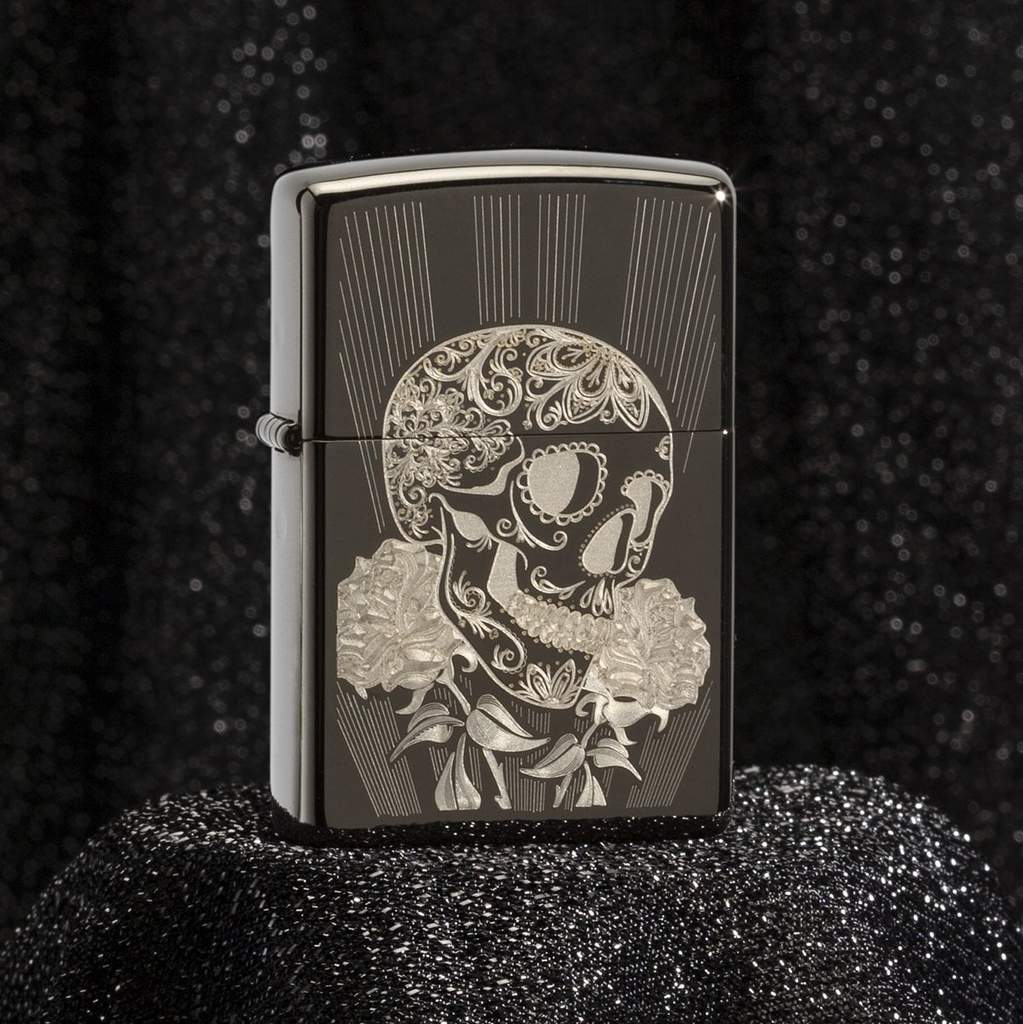 Bật Lửa Zippo Fancy Skull Design 29883