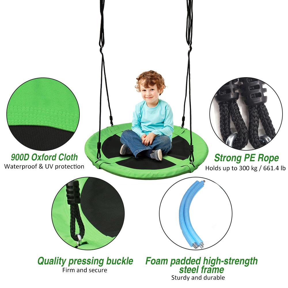 Ghế Xích Đu Treo Khung Thép Bềncao Chống Thấm Nước 39.4 Feet