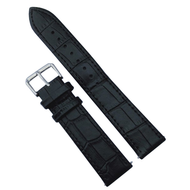 DÂY ĐỒNG HỒ DA BÒ THẬT DẬP VÂN CÁ SẤU BỀN ĐẸP SIZE 12 14 16 18 20 22 24